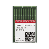 Groz-Beckert Industrial Machine Needle, Leather - System: 135x16 TRI, DPx16D
